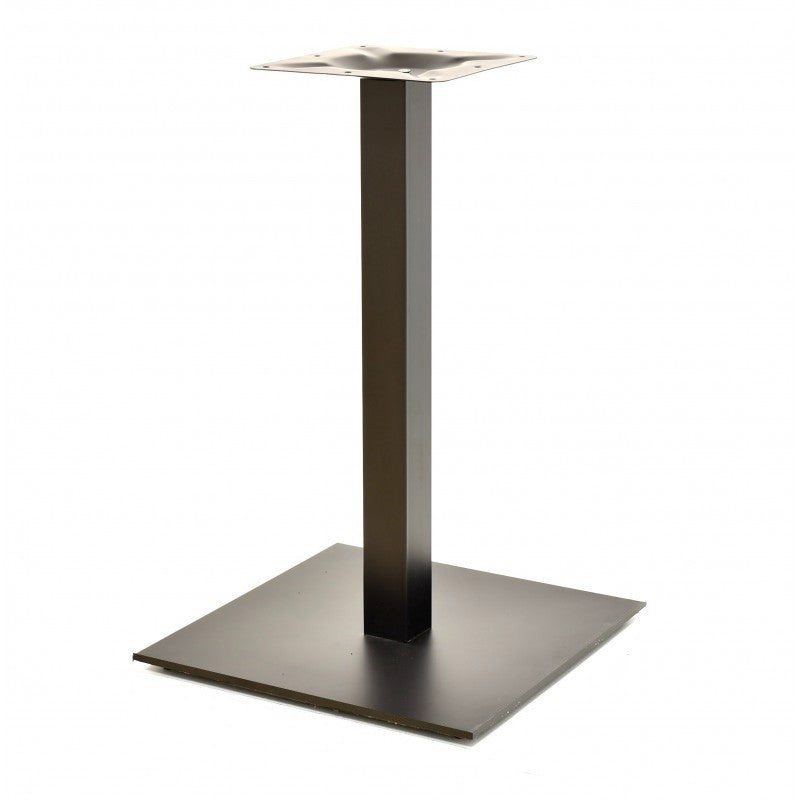 Mesa TROCADERO, preta, base de 72 cms e tampo de mesa de 80x80 cms. Cores à escolha, Tableros de 80x80 cms: WER-WOODART, MARACAIBO 4614