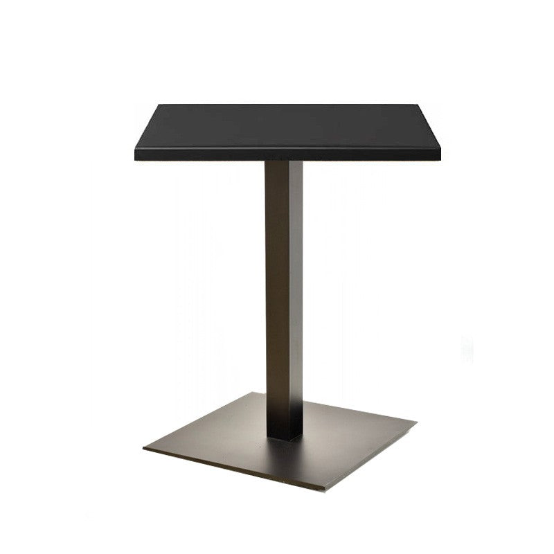 Mesa TROCADERO, preta, base de 72 cms e tampo de mesa de 80x80 cms. Cores à escolha, Tableros de 80x80 cms: WER-UNIART, NEGRO 3190