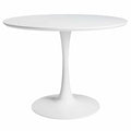 Mesa TUL (TO), lacada branco, 120 cms de diâmetro