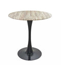 Mesa TULIP, base de 70 cms e tampo de mesa de 60 cms de diâmetro. Cores à escolha, Tablero de 60 cms.: WERZALIT SM - MONTPELLIER 214, Base TULIP altura 70 cms: Preta