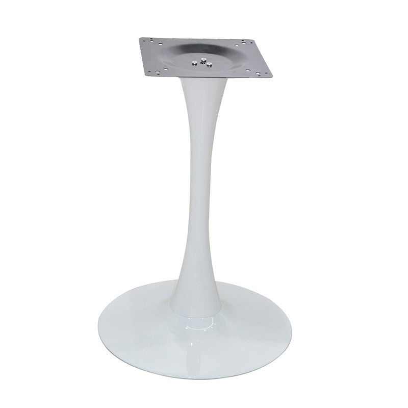 Mesa TULIP, base de 70 cms e tampo de mesa de 70 cms de diâmetro. Cores à escolha, Tableros de 70 cms: TOPALIT - VERDE 405, Base TULIP altura 70 cms: Branca