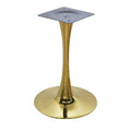 Mesa TULIP, base de 70 cms e tampo de mesa de 70 cms de diâmetro. Cores à escolha, Tableros de 70 cms: WERZALIT SM - FINDUS 295, Base TULIP altura 70 cms: Dorada
