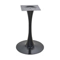 Mesa TULIP, base de 70 cms e tampo de mesa de 80 cms de diâmetro. Cores à escolha, Tableros de 80 cms: WERZALIT SM - FINDUS 295, Base TULIP altura 70 cms: Preta