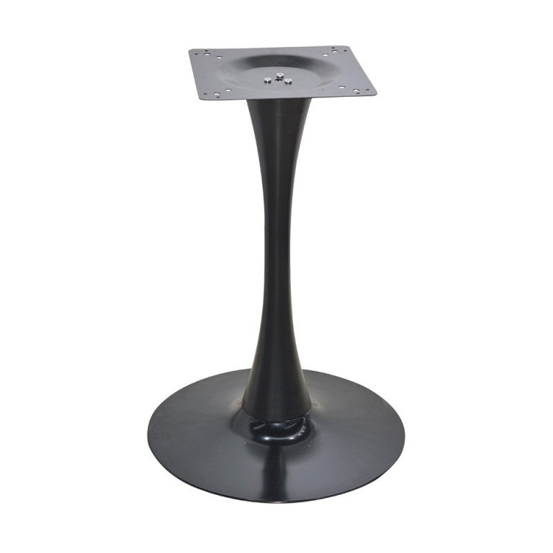 Mesa TULIP, base de 70 cms e tampo de mesa de 80 cms de diâmetro. Cores à escolha, Tableros de 80 cms: WERZALIT SM - ROBLE ANTIGUO, Base TULIP altura 70 cms: Preta
