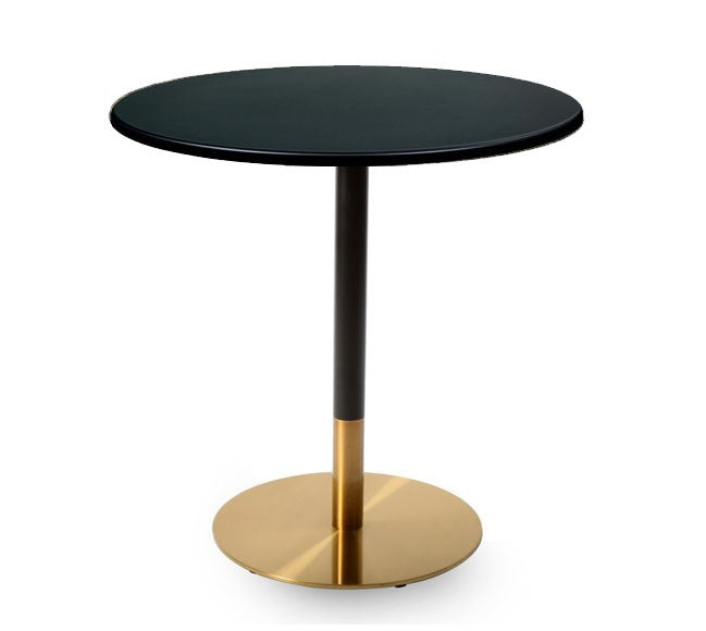 Mesa VERSALLES NEW, dourada e preta, base de 72 cms e tampo de mesa de 60 cms. Cores á escolha, Tablero de 60 cms.: WERZALIT SM - PRETO 55