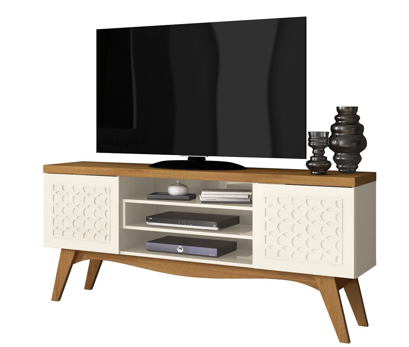 Móvel TV LIZ, casa de ovo e coral, 160 cms.