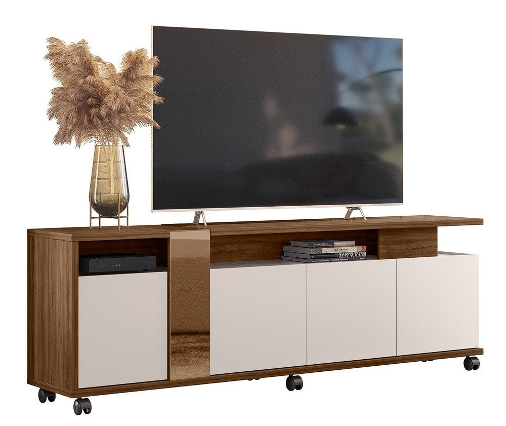 Móvel TV NEW CRISTAL, noz e casca de ovo, 183 cms.