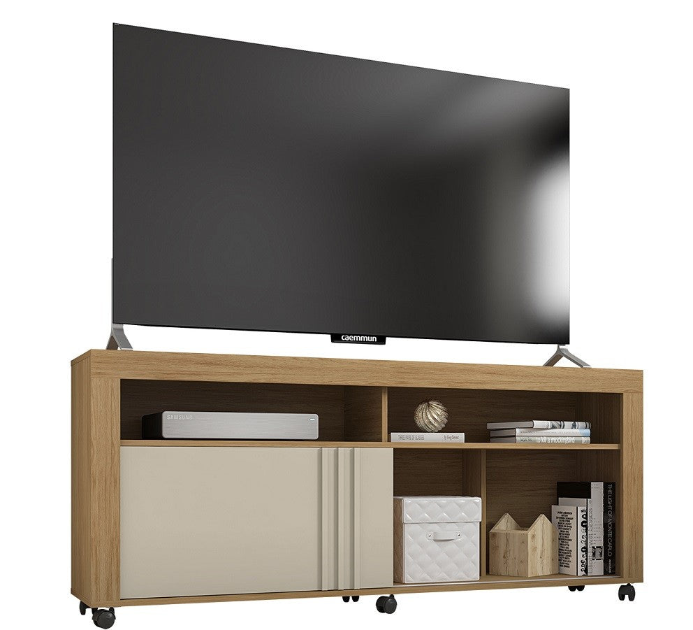 Móvel TV NEW JOY, buriti e casca de ovo, 160 cms.