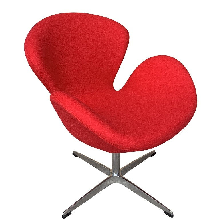 Poltrona SW, estofado tecido cachemira vermelho