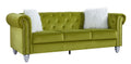 Sofá CHESTER STYLE, 3 lugares, tecido veludo verde 38