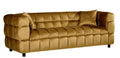 Sofá LORING, 3 lugares, tecido velvet camel 34