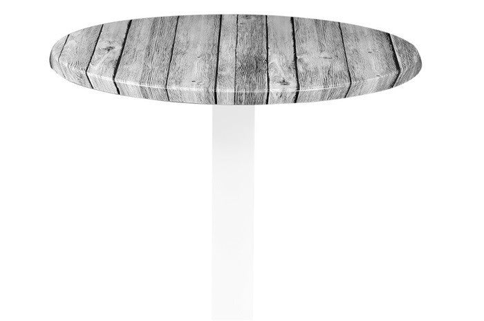 Tampo de mesa Werzalit Alemania, ANTIQUE WHITE 202, 70 cms diâmetro