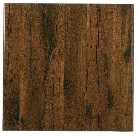Tampo de mesa Werzalit SM, CARVALHO ANTIGO 316, 70 X 70 cms.